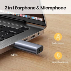 One Plus USB-C to 3.5mm Headphone Jack Adapter | Type-C to AUX Audio Converter for OnePlus, Xiaomi, Realme, Vivo (NOT for Samsung/iPad/Pixel) - Black