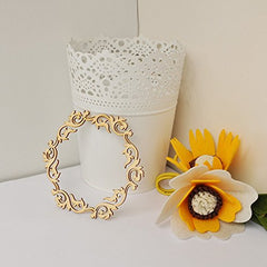 SYGA Set of 3 Beautiful Hexagon Scrapbook Decorative Wood Craft Items