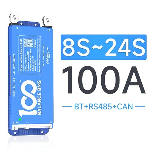 100BALANCE 100A 8-24S Full Function Smart Active Balance BMS Buletooth/UART/RS485/CAN