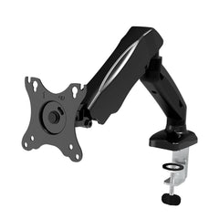 SYGA Monitor Stand Arm Desk Mount Fully Height Adjustable Bracket with C-Clamp & Gronment 180 Tilt Rotation Supports 16 to 31 Inch Monitors and TV (SingleArm Black)