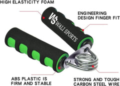 MOMISY Foam Hand Grip Strengthener/Training/Hand Exercise/Hand Gripper/Forearm Exerciser for Finger Exercise/Gym Workout Equipment to Use in Home and Gym for Men/Women (Green)