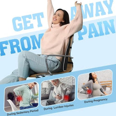 TEKCOOL Cotton Orthopedic Coccyx Cushion For Tailbone Pain Car SeatCushions For Chair Tailbone Pillow For Sitting SeatCushion For Car Driving Seat Sitting Pillow Coccyx Seat Cushion For Chair (Black)'