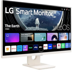 LG 27U511SA 68.58 cm (27 Inch) Full HD (1920x1080) IPS Smart Monitor with webOS, 100Hz, Wi-Fi, Bluetooth, Miracast, AirPlay2, Speakers, HDMI, USB-A, Slim Stand, 3-Side Virtually Borderless, (White)