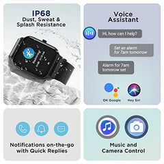 boAt Ultima Regal w/ 2.01”(5.10 cm) Crystal-Clear AMOLED Display, 1000 NITS Brightness,Premium Metal Body, Functional Crown, 100+ Sports Modes, Fitness Smart Watch for Men & Women (Steel Black)