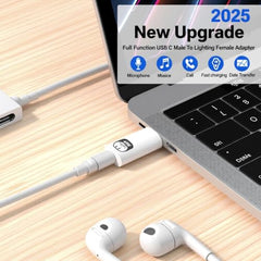 Verilux® Lighting to Type C Earphone Converter with Aluminum Alloy Housing