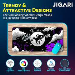 JIGARI Extended Anime Large Mouse Pad (11 x 23 Inch) | Gaming Mousepad for Laptop, Desktop & Keyboard | Smooth Surface | Anti-Slip Rubber Base (Zoro - Sword Master - One Piece (P08))