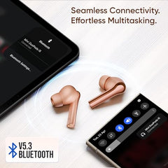Mivi DuoPods B4 Ear Buds Wireless, 50H Playtime, ENC, 13mm, Bluetooth 5.1