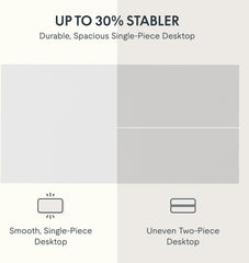 FLEXISPOT EN1 Best Standing Desk | Anti-Collision Detection | 5Y Warranty | 80 KG | Ergonomic Electric Height Adjustable Sit Stand Table (White-White, 120x75CM)