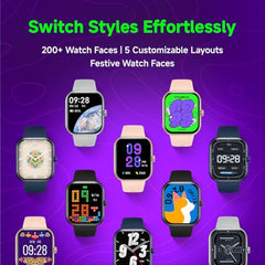 REDMI Watch Move 1.85 Premium AmoLED,14 Day Battery,Best Accuracy,Dual Core Processor Smartwatch (Black Drift Strap, Free Size)