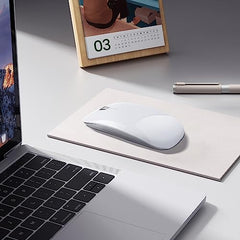 Offbeat - Atom Dual Bluetooth 5.1+5.1 & 2.4Ghz Wireless, Type-C Rechargeable 100 Hours Battery Silent Click Mouse, Triple Device connectivity Windows, Mac, iOS, Android (Silver)