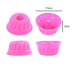 SYGA Set of 12 Spiral Shape Silicone Muffin Cups Handmade Soap Molds Biscuit Chocolate Ice Mould(Random Color)