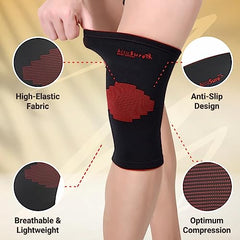 AccuSure Premium Knee Support for Men & Women –Compression Brace with 1-Year Warranty for Pain Relief, Arthritis, Injury Recovery, Sports, Running & Joint Stability -Small
