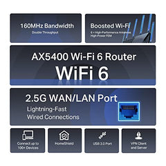 TP-Link Archer AX23 AX1800 Dual-Band Wi-Fi 6 Router (1800 Mbps Speed Gigabit Wireless | Beamforming OFDMA | Next-Gen Platform Dual-Core CPU | One Mesh Easy Setup) Black