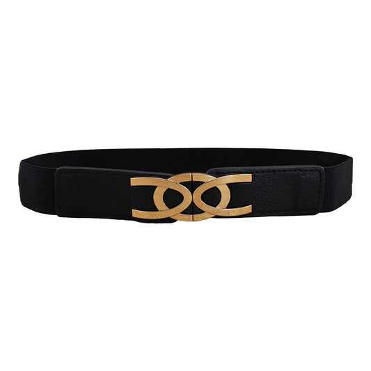 Syga Women's Faux Leather Waist Belt (Pack Of 1) (SYGA_Black)