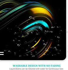 STRIFF Mpad Mouse Mat 230X190X3mm Gaming Mouse Pad, Non-Slip Rubber Base, Waterproof Surface, Premium-Textured, Compatible with Laser and Optical Mice(Universe Black)