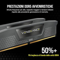CORSAIR Vengeance DDR5 RAM 96GB (2x48GB) 6000MHz CL36-44-44-96 1.4V AMD Expo Intel XMP 3.0 Desktop Computer Memory – Gray (CMK96GX5M2E6000Z36)