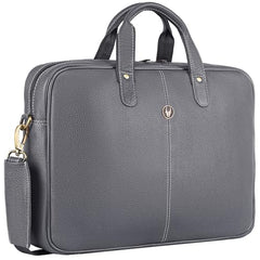 WildHorn Genuine Leather Office Bag for Men | 15.6-Inch Laptop Bag with a Minimalist Design | Professional Leather Bag with Adjustable Straps & Multiple Compartments | 1-Year Warranty