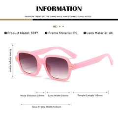 SYGA Men And Women Sun protection Retro Small Square Frame Sunglasses (Black frame black and gray film)
