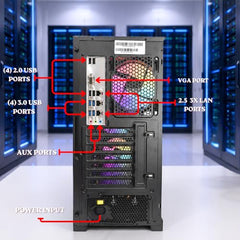 CHIST Virtual Pro Server PC | Dual Xeon E5-2673 V4 (40 Cores, 80 Threads) | 512GB NVMe SSD | 3× 2.5GbE LAN | 4× PCIe x16 | RAID Controller | 650W PSU | Windows (128GB DDR4 RAM)