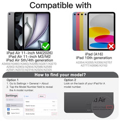 JETech Case for iPad Air 11" M4/M3/M2 & Air 5/4 10.9", Purple