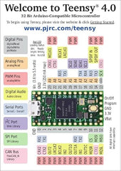 Teensy Teensy 4.0 (with Pins) - Single-Board Computer - USB, CAN - Bluetooth - Main Board, Pre-Soldered Header Pins