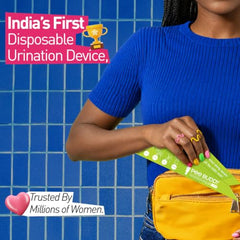 Sirona PeeBuddy Reusable Female Urination Device - (Pack of 40) | Stand & Pee Funnel for Women | Travel Essential | BPA-Free | Wash & Reuse