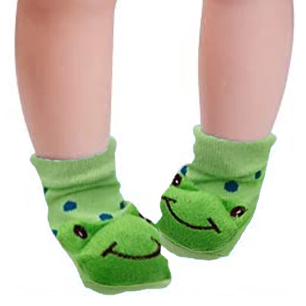 SYGA Baby Boy's & Baby Girl's Small_ Cartoon Print_Cotton Socks_ Cotton_1 Pair, Green