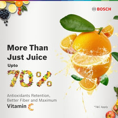 Bosch Plastic True Mixx Juicer Mixer Grinder, 1000W Standalone,Black MJ8720A1KI