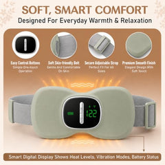 BRONTIX Period Cramp Relief Massager, Cordless Heating Pad