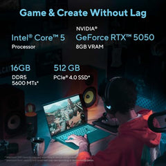 ASUS Gaming V16 (2026),Intel Core 5 210H (i5-14th Gen),RTX 5050-8GB,16GB RAM(Upgradeable),512GB SSD,FHD+,16"(40 cm),144Hz,Win 11,M365 Basic(1Y),Office 24,Black,1.95 Kg,V3607VH-TK154WS,Gaming Laptop