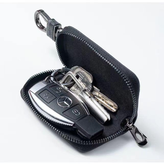 SYGA Car Key Bag Creative Style Car Zipper Fashion Protective Case for Men and Women(Star-Grey-Style-1)
