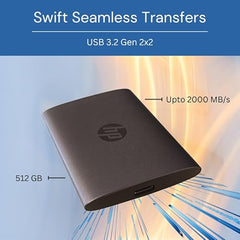 H P P900 512GB Portable SSD Black - 848U3AA