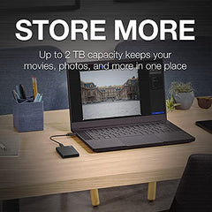 Seagate One Touch 2 TB External SSD up to 1030 Mb/s, for Windows and Mac, with Android App, 3 yr Data Recovery Services, Portable Solid State Drive Black (STKG2000400)