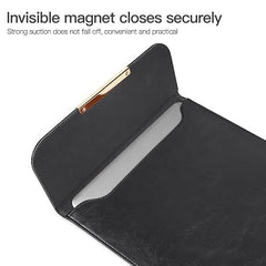 SwooK 15-16 Inch Laptop Sleeve with Handle & Pouch – Waterproof PU Leather Slim Case Compatible with MacBook Pro 16", Dell XPS 15, Lenovo, HP, ASUS – Scratch Resistant, Velvet Lined- Coffee