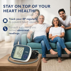 AGARO Automatic Portable Digital Blood Pressure Monitor for Home Use with Large LCD Display, Upper Arm Cuff, Accurate BP & Pulse Rate Monitoring, Memory Storage, Easy Key touch Operation