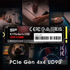 SP Silicon Power UD9X 500GB NVMe PCIe 4.0 M.2 2280 SSD, Up to 5000MB/s, 3D NAND, Gen4x4 Internal Solid State Drive for PC, Laptop, Desktop (SP500GBP44UD9005IN)
