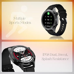 boAt Enigma Radiant Luxury Watch for Man w/1.43"(3.63 cm) AMOLED Display, AOD, Premium Metal Build, Round Dial, 200+Watch Faces, Upto 7 Days Battery Life, Fitness smartwatch for Men (Metal Black)