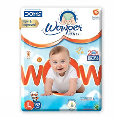 Wowper Easy Pants Baby Diaper | Medium Size Diapers | Diapers with Wetness Indicator | Upto 12 Hrs Absorption | 7-12 Kg | 34 Counts