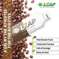 LEAP Endurance Gels, Coffee Non Caffienated, 10 Sachets