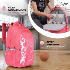 Skybags Brat Pro Max 35L Laptop Backpack (Upto 15.6"), 3 Compartments,Black