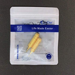 SeCro 3.5Mm Stereo Male To 6.3Mm Stereo Female Adapter Converter ((1 Pack) Silver), auxiliary