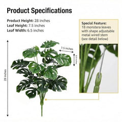 GARDEN GYANI Artificial Areca Palm Plant with Black Pot – 145 cm Tall Faux Tropical Decorative Plant with 35 Leaves for Home, Office & Living Room Décor