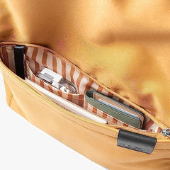 DailyObjects Monkey Shoulder Bag (19L) for Everyday Use| 100% Recycled | Travel/Office Bag | Backpack With Padded Compartment for Upto 14" | Adjustable Straps & Zipper closure - Orange