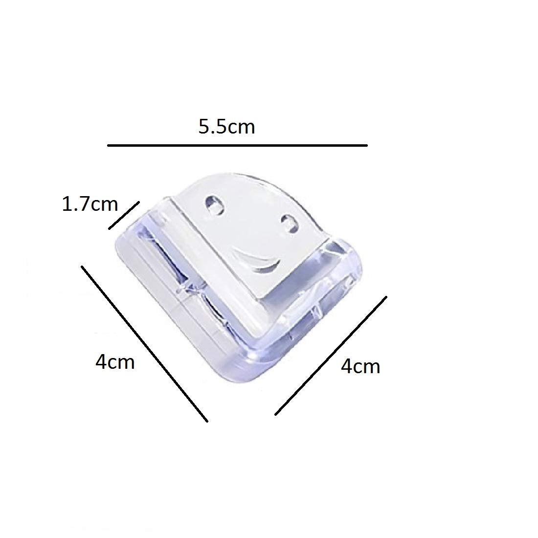 SYGA Set of 4 Transparent C Shape Baby Safety Corner Gaurd Baby Proofing Corner Protector