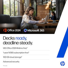 HP 15, Intel Core Ultra 5 125H (16GB DDR5, 1TB SSD) FHD, IPS, 15.6''/39.6cm, Win11, M365 Basic(1yr)*Office24, Silver, 1.65kg, fd1354TU, Intel Arc Graphics, FHD Camera w/Shutter, AI Powered Laptop