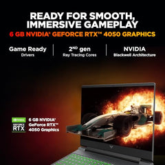 HP Smartchoice Victus, 14th Gen Intel Core i5-14450HX, 6GB RTX 3050, 24GB DDR5(Upgradeable) 512GB SSD, 144Hz, 300 nits, 15.6''/39.6cm, Win11, Office 24, Mica Silver, 2.3kg, fa2303/15tx, Gaming Laptop