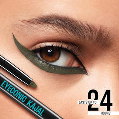 Lakme 9-5 Eyeconic Kajal, Classic Brown, Smudgeproof and Waterproof that lasts upto 24H, for 2x dark pigment, 0.35g