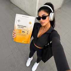 Setu Plant Protein + Veg Collagen | 24g Protein with Glutathione & Biotin | Pea & Rice Isolate | For Muscle, Skin & Hair | Protein Powder for Men & Women | Alphonso Mango Flavour | (1 Sachet Single Serve)