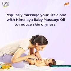 Himalaya Baby Massage Oil 200ml | All-round growth | Strong Bones & Muscles | Ashwagandha, Country Mallow & Aloe Vera | No.1 Dr. Recommended Brand| Vitamin E | 99% NOI | Mineral oil free