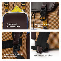 MOKOBARA Teriyaki 19 5L Laptop Backpack 15.6 Inch Canvas Daypack Black | Storage Secure Drawstring Premium Ergonomic Straps Luggage Sleeve For Men Women College Nylon Padded Durable Lightweight
